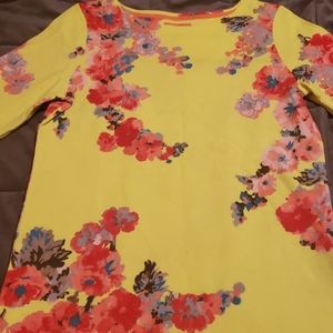 Joules NWT 3/4 sleeve floral top